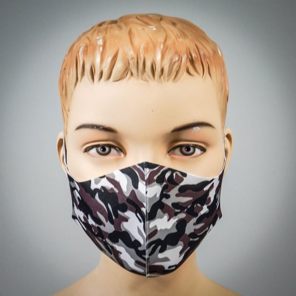 3 PACK KIDS FACE MASKS CAMOUFLAGE CAMO DESIGN - Picture 3 of 10